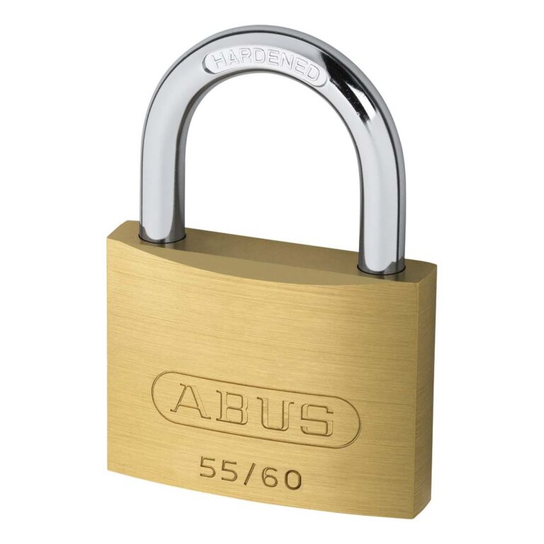 Abus Hangslot 55 60 Massief Messing Met Hardstalen Beugel