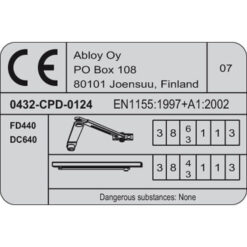 Assa Abloy DC640 - Certificering