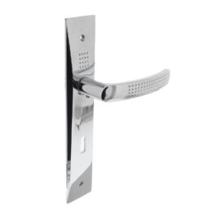 Intersteel deurklink Madox op schild sleutelgat 72 mm chroom