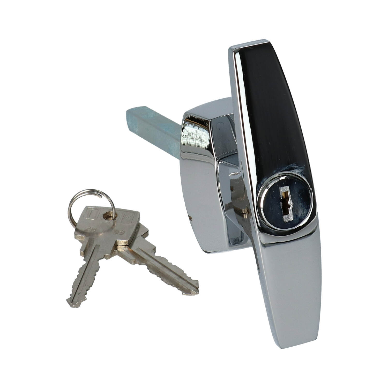 Menselijk ras Voorvoegsel spectrum DOM kruk met ingebouwde cilinder voor garagepoort - Inclusief 2 sleutels
