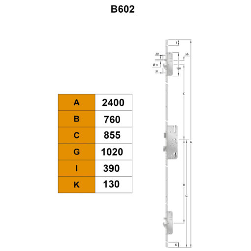 KFV-AS2750-meerpuntssluiting-met-dag-haak-B602-Technische-tekening