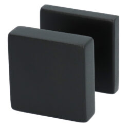 HDD deurknop Top Carre zwart structuur_2