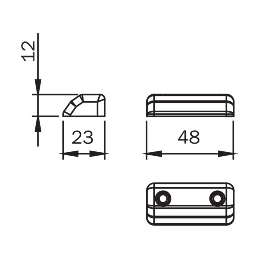 Iseo 94100110 sluitplaat - Technische tekening