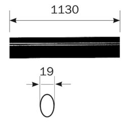 Iseo Paniek duwbaar 1130 mm