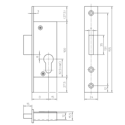 KFV 48PZ nachtslot - Technische tekening