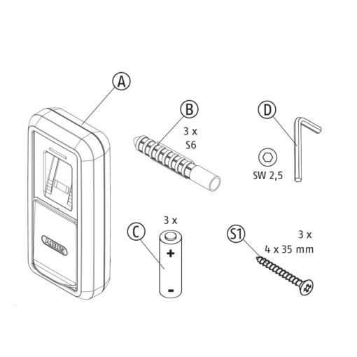 Abus vingerafdruk scanner voor Abus One - 5