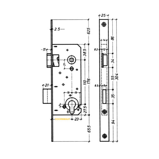 Litto A2609 - Technische tekening