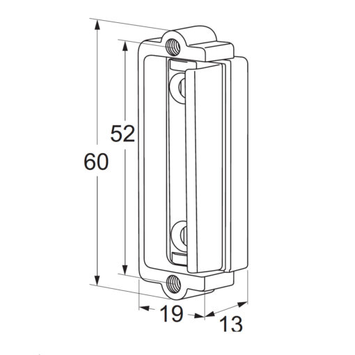 Maasland SDDP5 dummy elektrische schoot - Technische tekening