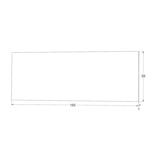 Afdekplaat MG420 - Technische tekening