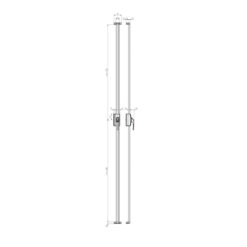 Abus FOS650 middensluiting | 3-punt stangslot voor ramen en terrasdeuren - Afbeelding 3