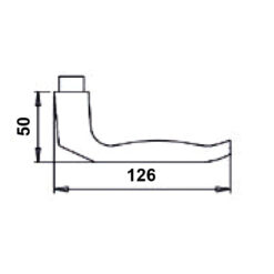 Dieckmann D137G losse kruk aluminium