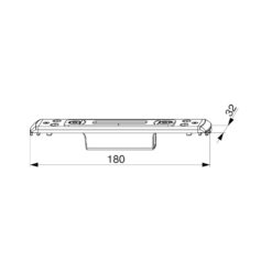 Maco 219322 MF/HO sluitplaat | Voor A-TS boven -en ondervergrendeling | U32X6 - Afbeelding 4
