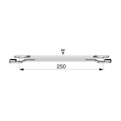 Maco 104785 verlengstuk voor A-TS meerpuntssluiting - Technische tekening