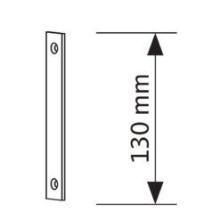 GU verlengstuk 9-48686-15-0-8 Inox 130mm - Technische tekening