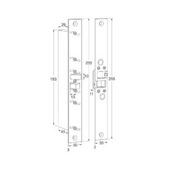 Maasland ML820 elektrische sluiting | Inbouw 12/24V DC - Afbeelding 2