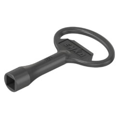 [1004-02] Sleutel voor bediening vierkant 8, Zamak zwart gepoedercoat - 2