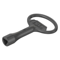 [1004-04] Sleutel voor bediening driekant 8, Zamak zwart gepoedercoat - 2