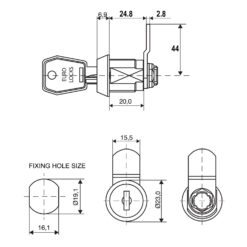 Euro-Locks-B671-met-gebogen-lip-7331244-Technische-tekening