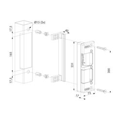 Locinox SEH-E - Technische tekening