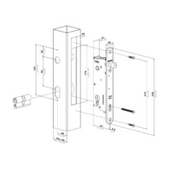 Locinox Sixtylock-A - Technische tekening