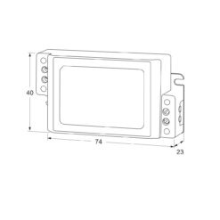 Maasland PC200 omvormer naar 12VDC - Technische tekening