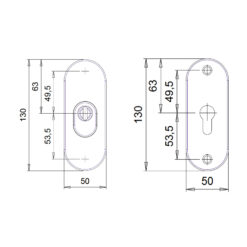 Dieckmann Veiligheidsrozet D7033 | Kerntrekbeveiliging | SKG3 | Breed - Afbeelding 3