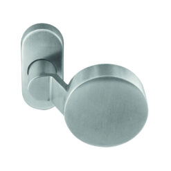 Artitec 91381R Gekropte platte knop op ovaal smalrozet