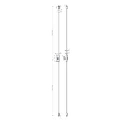 Abus opbouw meerpuntssluiting TSS550 | Set incl slot en stangen | Zonder cilinder - Afbeelding 5