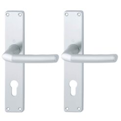Hoppe langschild 202 PZ met bijhorende krukken - Kruk-Kruk - PC 110mm