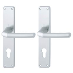 Hoppe langschild 202 PZ met bijhorende krukken - Kruk-Kruk - PC 72mm