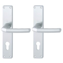 Hoppe langschild 202 PZ met bijhorende krukken - Kruk-Kruk - PC 85mm